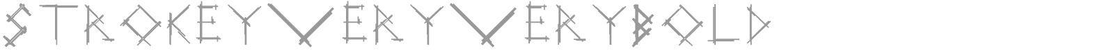 Strokey font preview