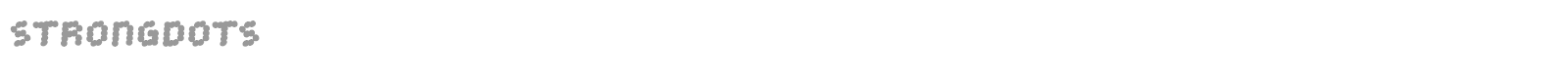 Strong Dots font preview