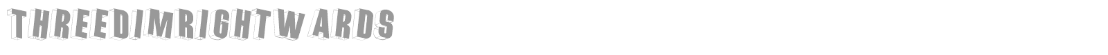 Three Dimensional font preview