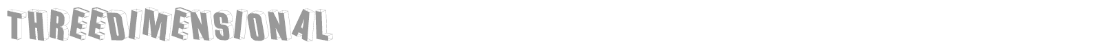 Three Dimensional font preview