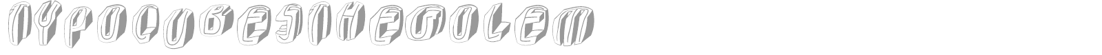 Typo Cubes font preview
