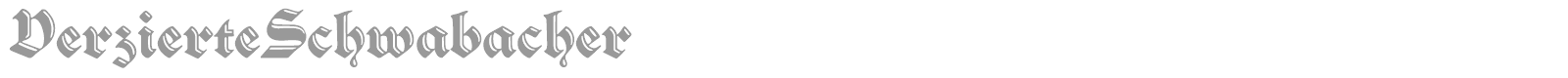 Verzierte Schwabach font preview