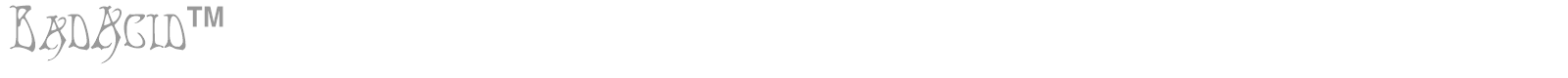Bad Acid font preview