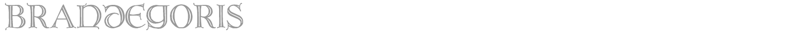 Brandegoris font preview