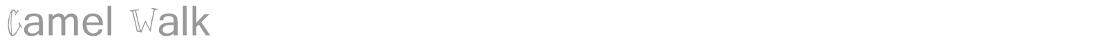 Camel Walk font preview