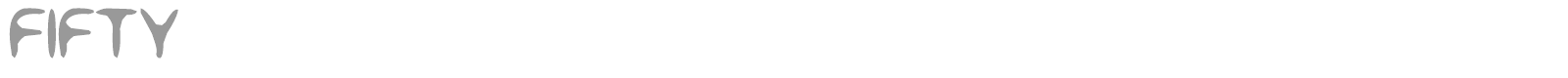 Fifty font preview