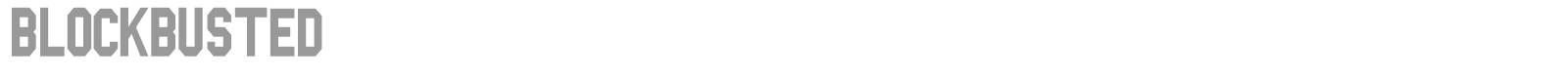 Blockbusted font preview