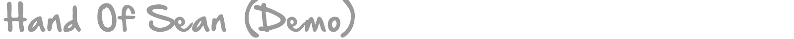 Hand Of Sean font preview