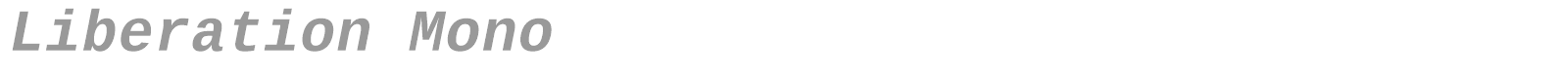 Liberation Mono font preview