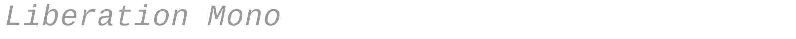 Liberation Mono font preview