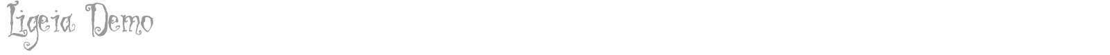 Ligeia font preview