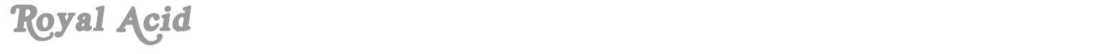 Royal Acidbath font preview