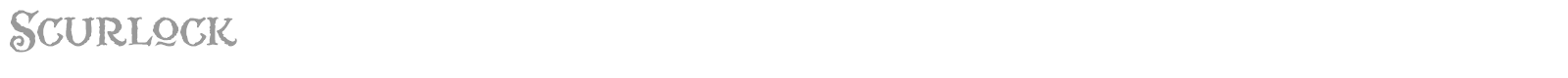 Scurlock font preview