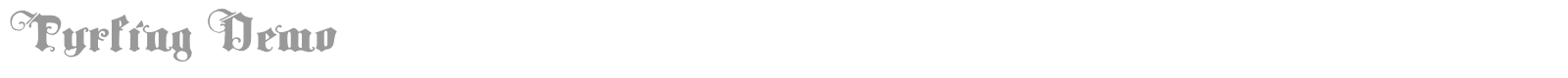 Tyrfing font preview