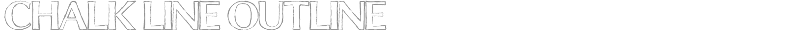 Chalk Line Outline font preview