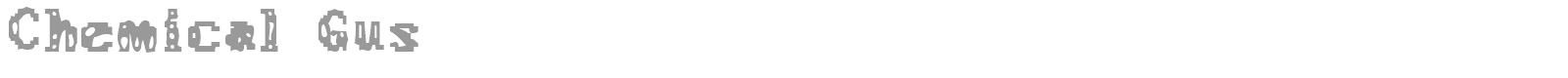 Chemical Gus font preview