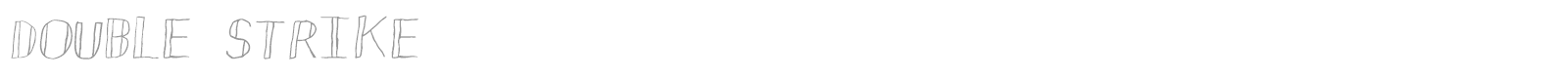 Double Strike font preview