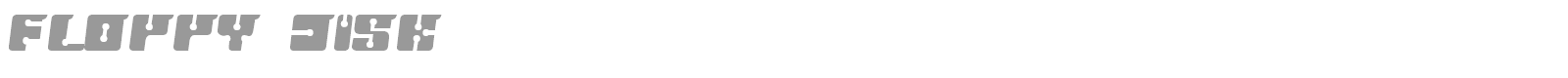 Floppy Disk font preview
