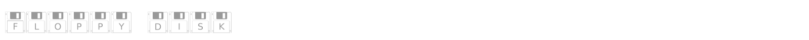 Floppy Disk font preview