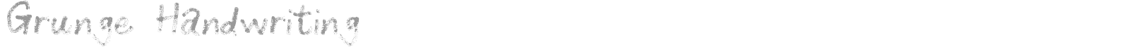 Grunge Handwriting font preview