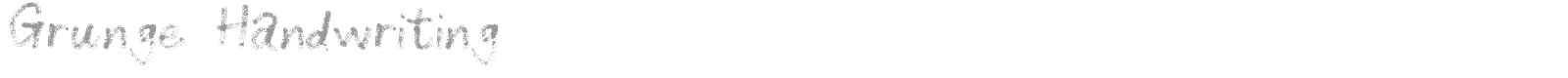 Grunge Handwriting font preview