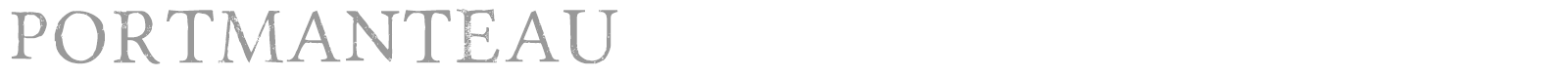 Portmanteau font preview