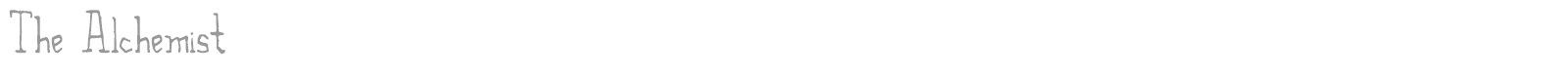 The Alchemist font preview