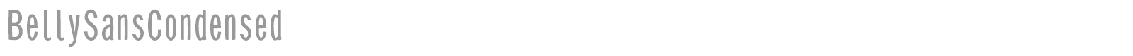 Belly Sans Condensed font preview