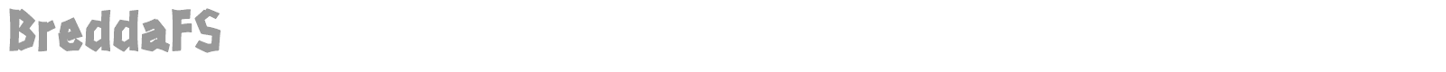 Bredda font preview