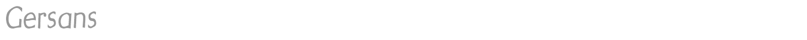 Gersans font preview