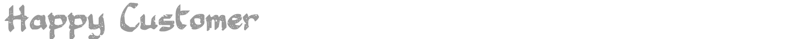 Happy Customer font preview