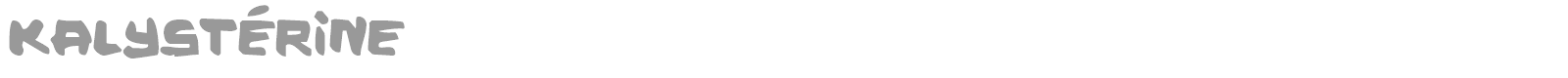 Kalystérine font preview