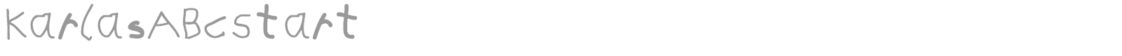 Karlas ABC Start font preview
