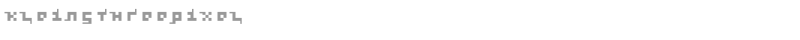 Kleins Three Pixel font preview
