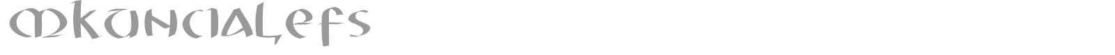 MK UnCiale font preview