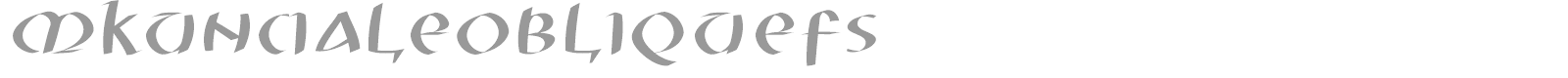 MK UnCiale font preview