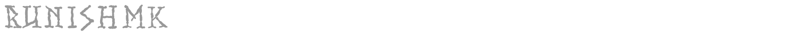 Runish MK font preview
