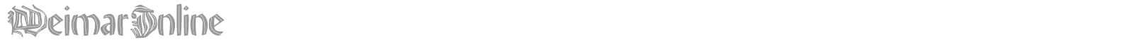 Weimar Caps font preview