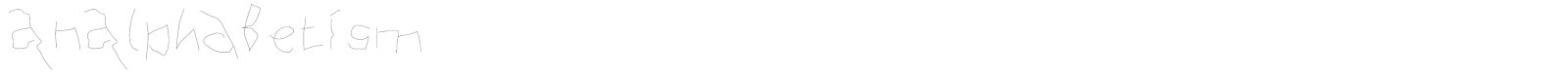 AnAlphaBetIsm font preview