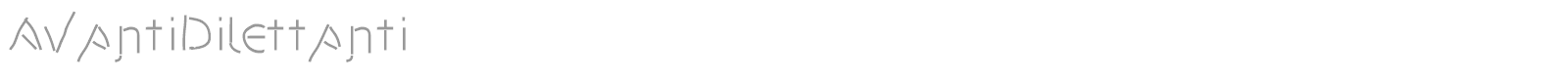 Avanti Dilettanti font preview
