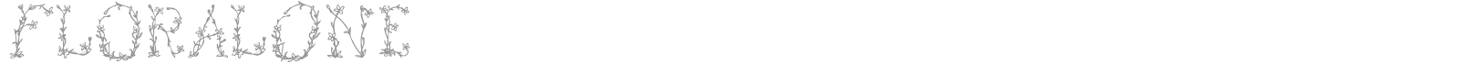 Floral font preview