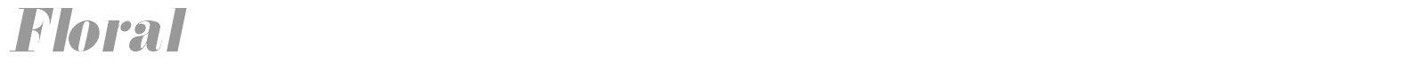 Floral font preview