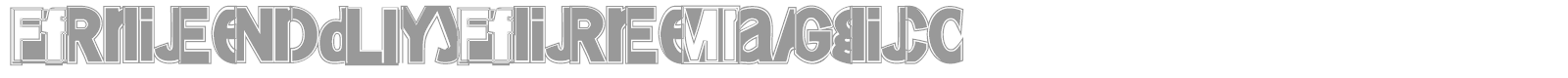 Friendly Fire font preview
