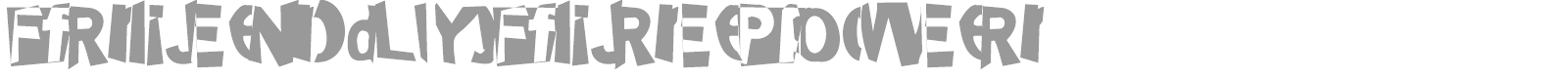 Friendly Fire font preview