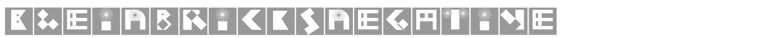 Kleins Brix Negative font preview