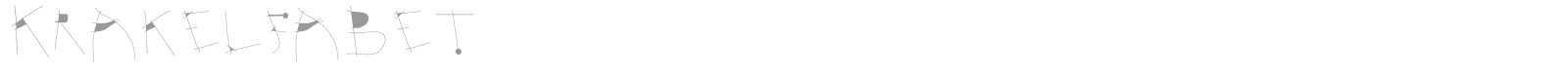 Krakelfabet font preview