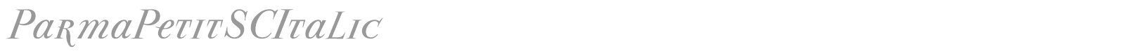 Parma Petit font preview