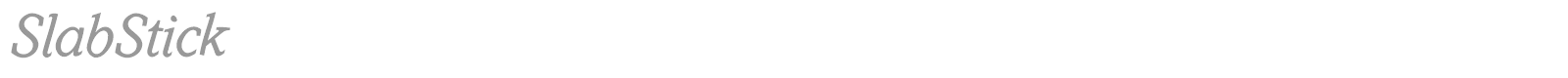 Slab Stick font preview