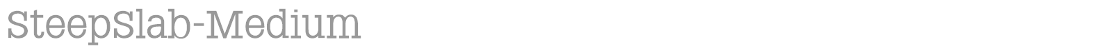 Steep Slab font preview
