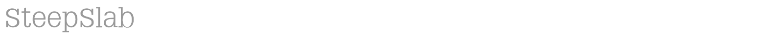 Steep Slab font preview